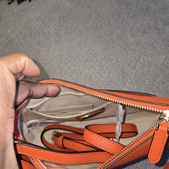 Ralph LAUREN Orange Leather Shoulder Bag - Picture 3 of 3